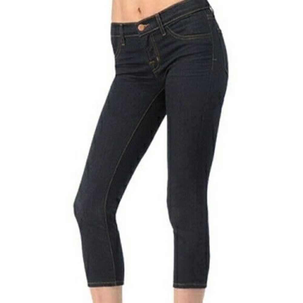 J Brand Starless Wash Denim Blue Jeans Crop Capri Dark Pants Women's Size 27